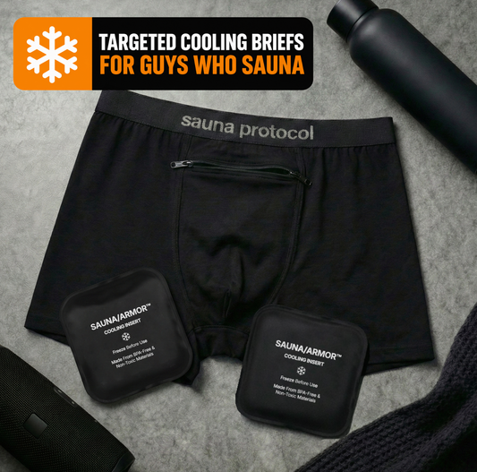 SaunaArmor™ Targeted Cooling Sauna Briefs (100% Cotton)